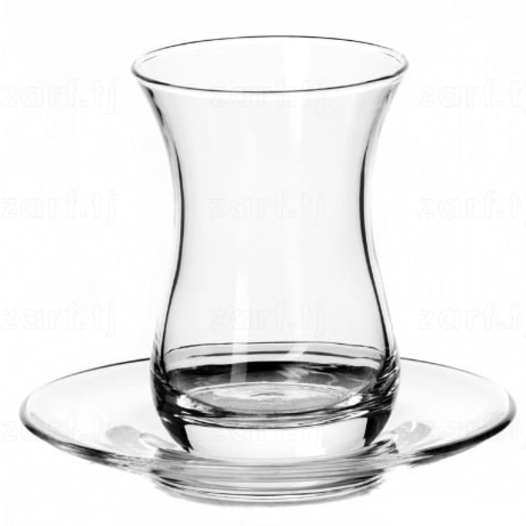 Pasabahce 6 ta likopchali stakandan iborat to‘plami, 160 ml