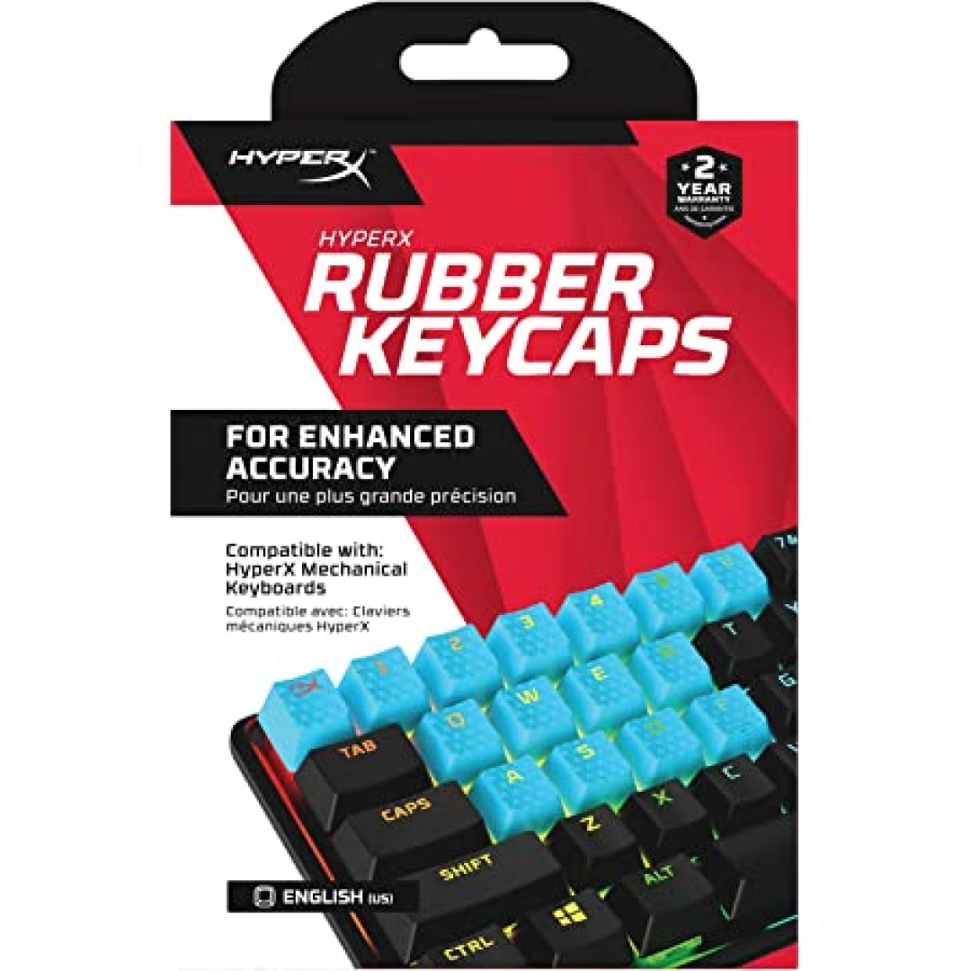 Комплект кейкапов HyperX Rubber Game Accy Kit, US Blue