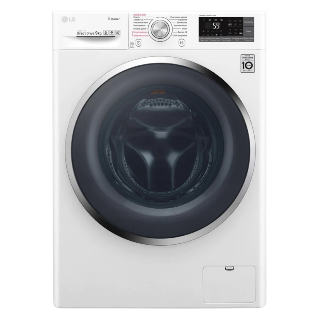 LG 4J7VS2W (Oq) (Turbo wash+SmartDiagnosis+bug‘ berish) 9 Kg kir yuvish mashinasi