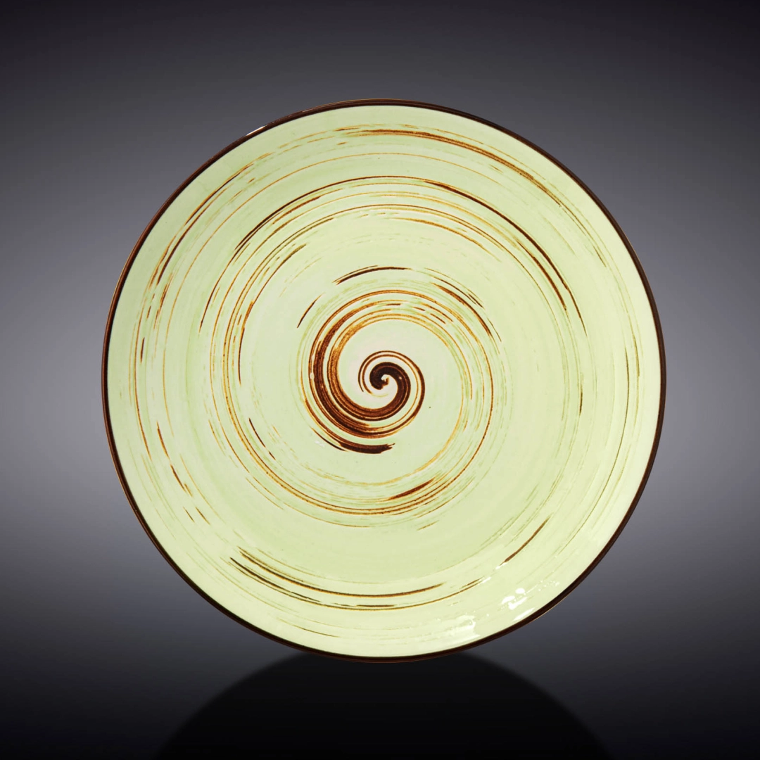 Wilmax WL-669111/A dumaloq tarelkasi, 18 sm (pista rang)