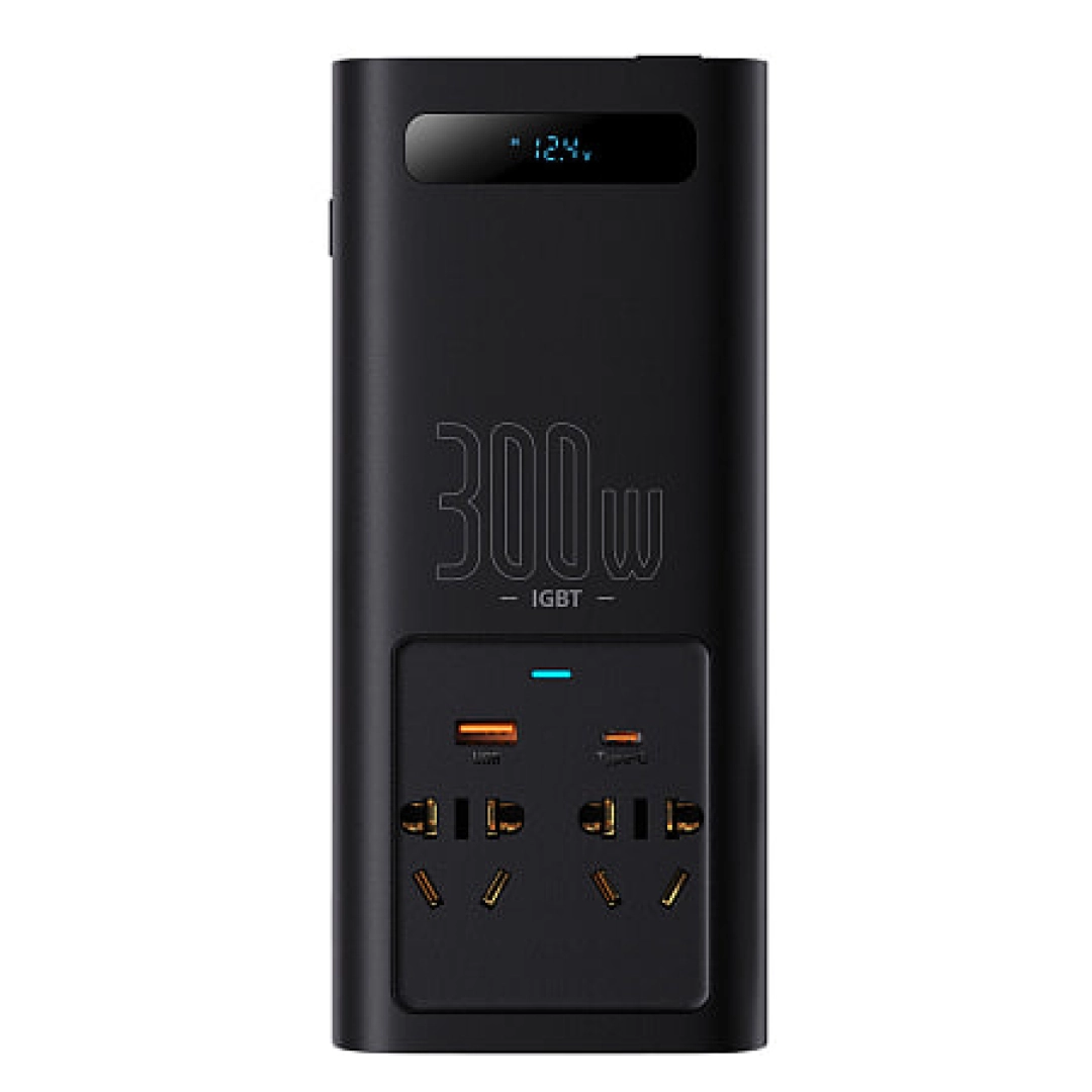 Сетевой фильтр для авто Baseus IGBT Power Inverter 300W - фото №1 Сетевой фильтр для авто Baseus IGBT Power Inverter 300W