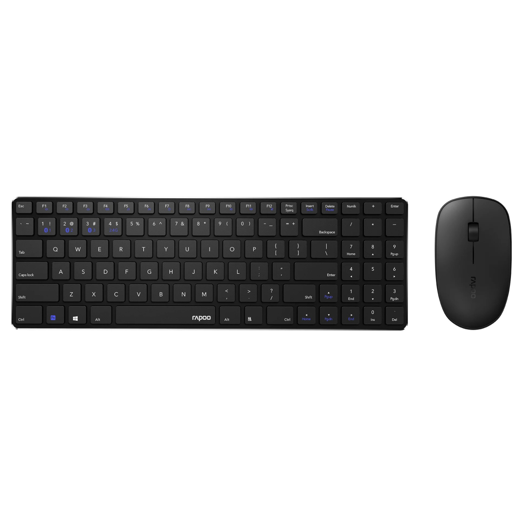 Rapoo 9300M Black USB klaviatura va sichqoncha to‘plami