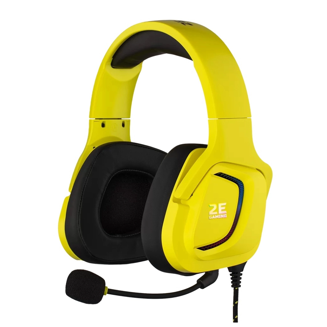 Игровые наушники 2E GAMING HG340 RGB Yellow 3.5 mm