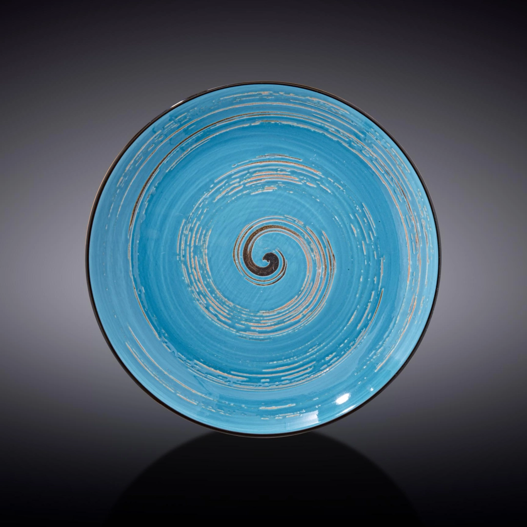 Wilmax WL-669611/A dumaloq tarelkasi, 18 sm (havorang)