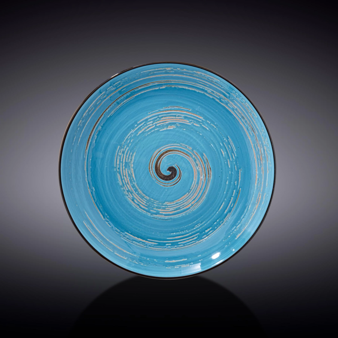 Wilmax WL-669614/A dumaloq tarelkasi, 25.5 sm (ko‘k)