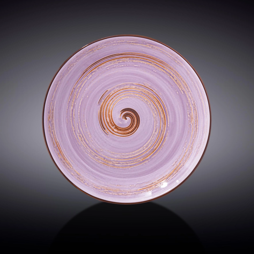 Wilmax WL-669716/A dumaloq tarelkasi, 28 sm (lavanda rang)