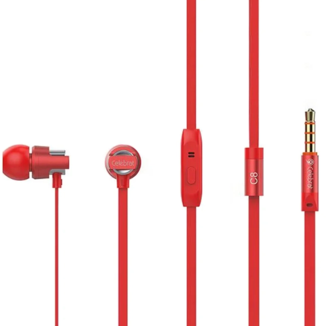 Celebrat C8 red naushniki