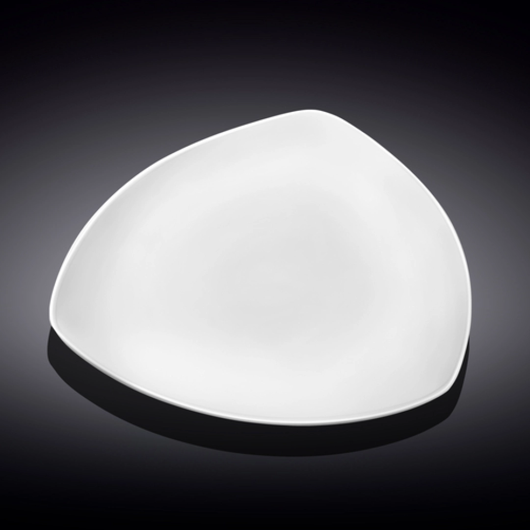 Wilmax WL‑991365/A uchburchak desert tarelkasi, 17.5 sm