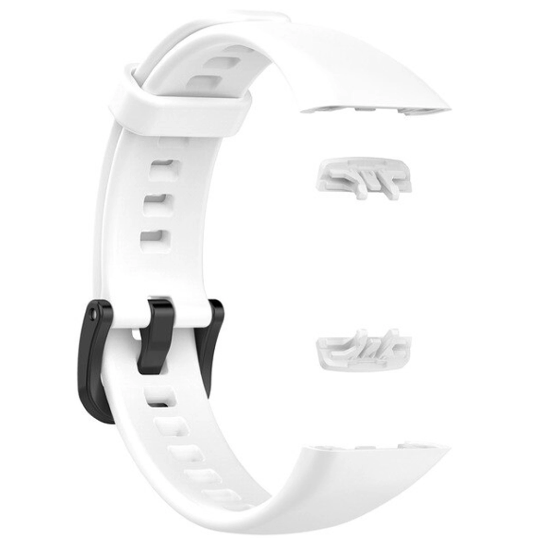 Силиконовый ремешок для Huawei Band 6 / Honor Band 6 white
