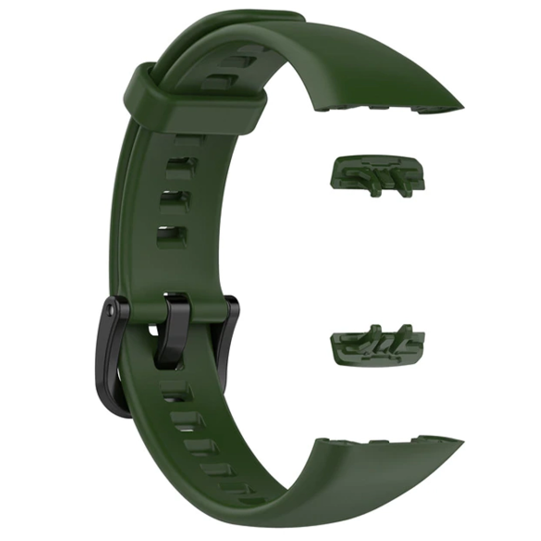Силиконовый ремешок для Huawei Band 6 / Honor Band 6 Army Green