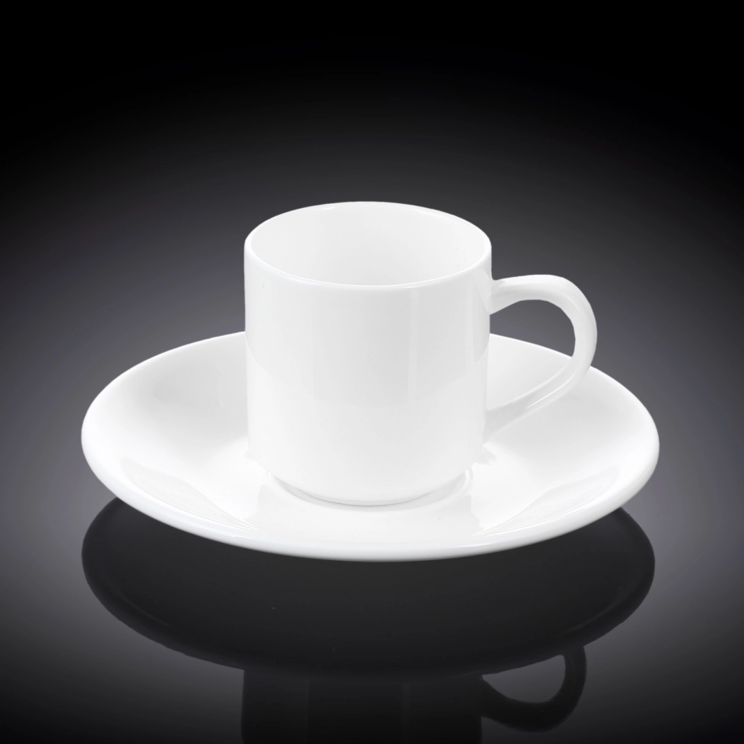 Набор из 4 кофейных чашек с блюдцами Wilmax 90 мл WL-993007/4C