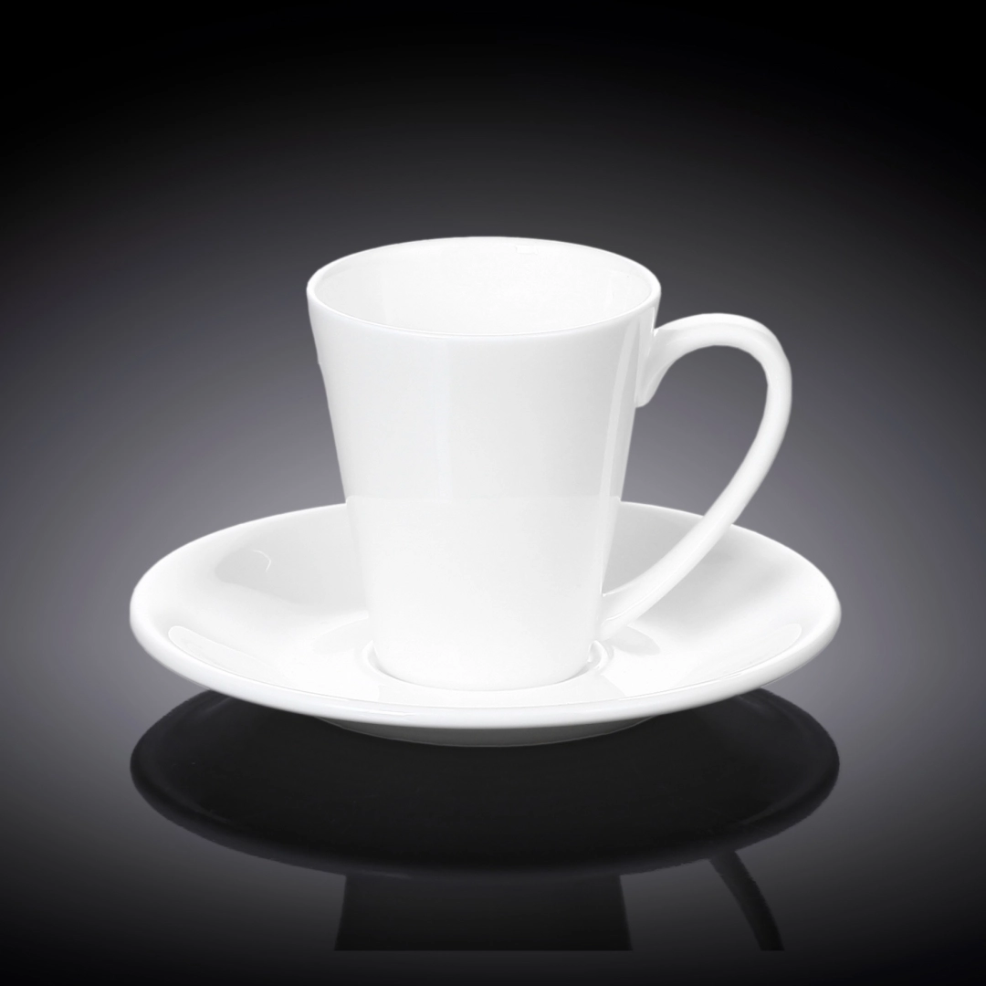 Набор из 6 кофейных чашек с блюдцами Wilmax 110 мл WL-993054 / 6C