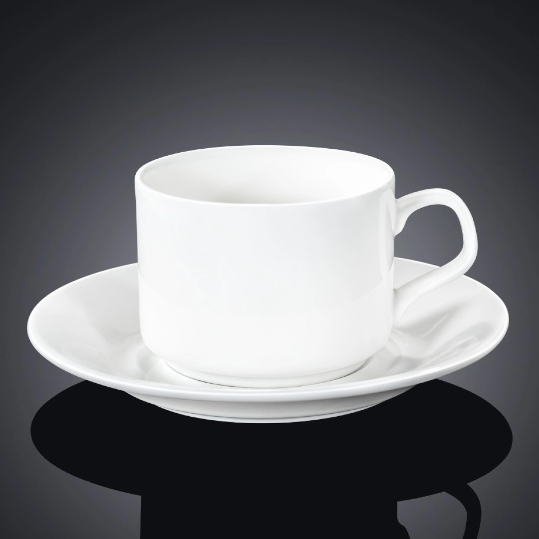 Набор из 4 чайных чашек с блюдцами Wilmax 215 мл WL-993112/4C