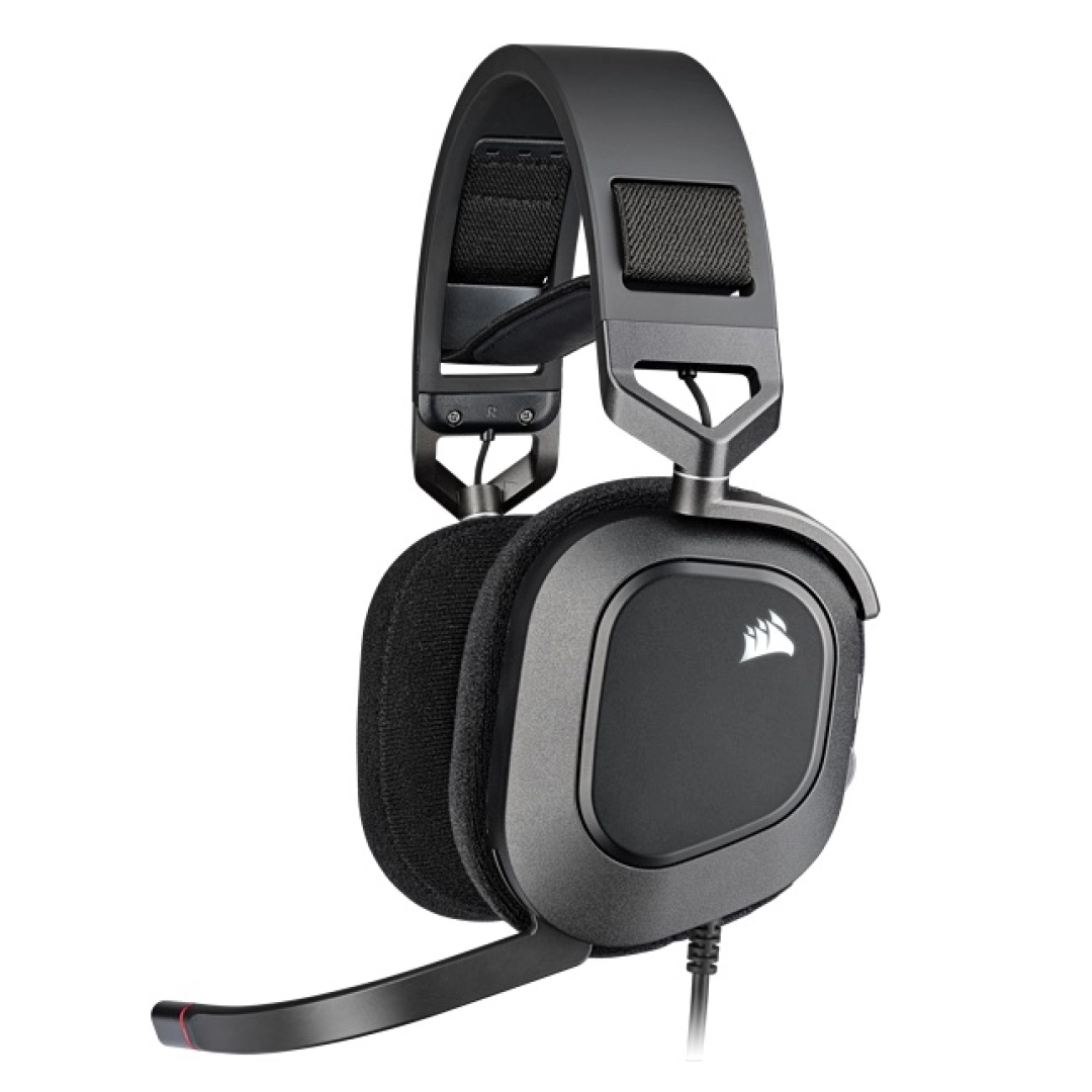 Компьютерные наушники Corsair HS80 RGB USB - Carbon