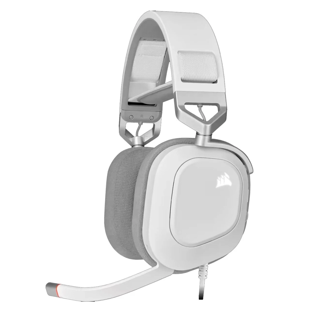 Компьютерные наушники Corsair HS80 RGB USB - White