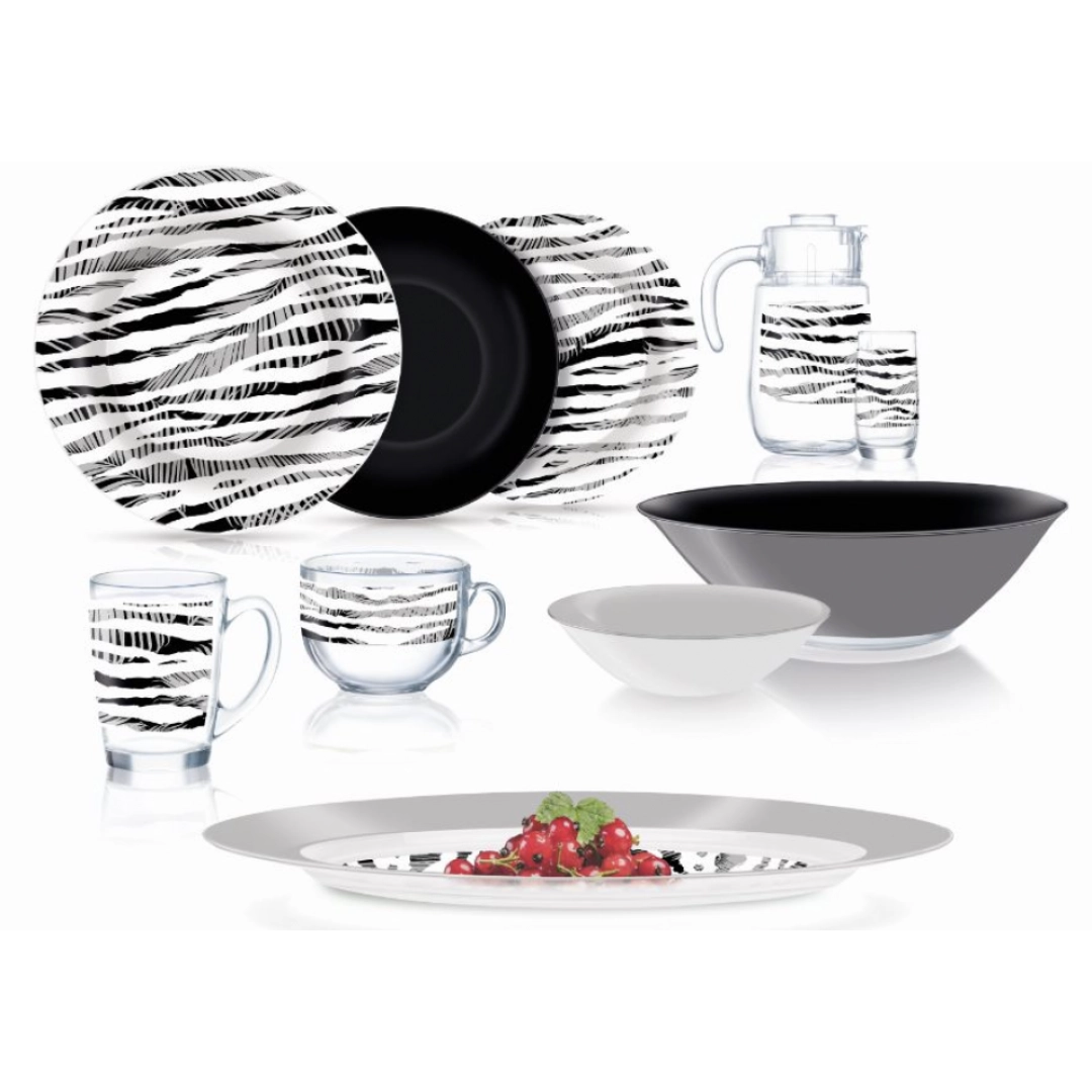 Столовый сервиз Luminarc Junia black 46 пред. 6 перс.