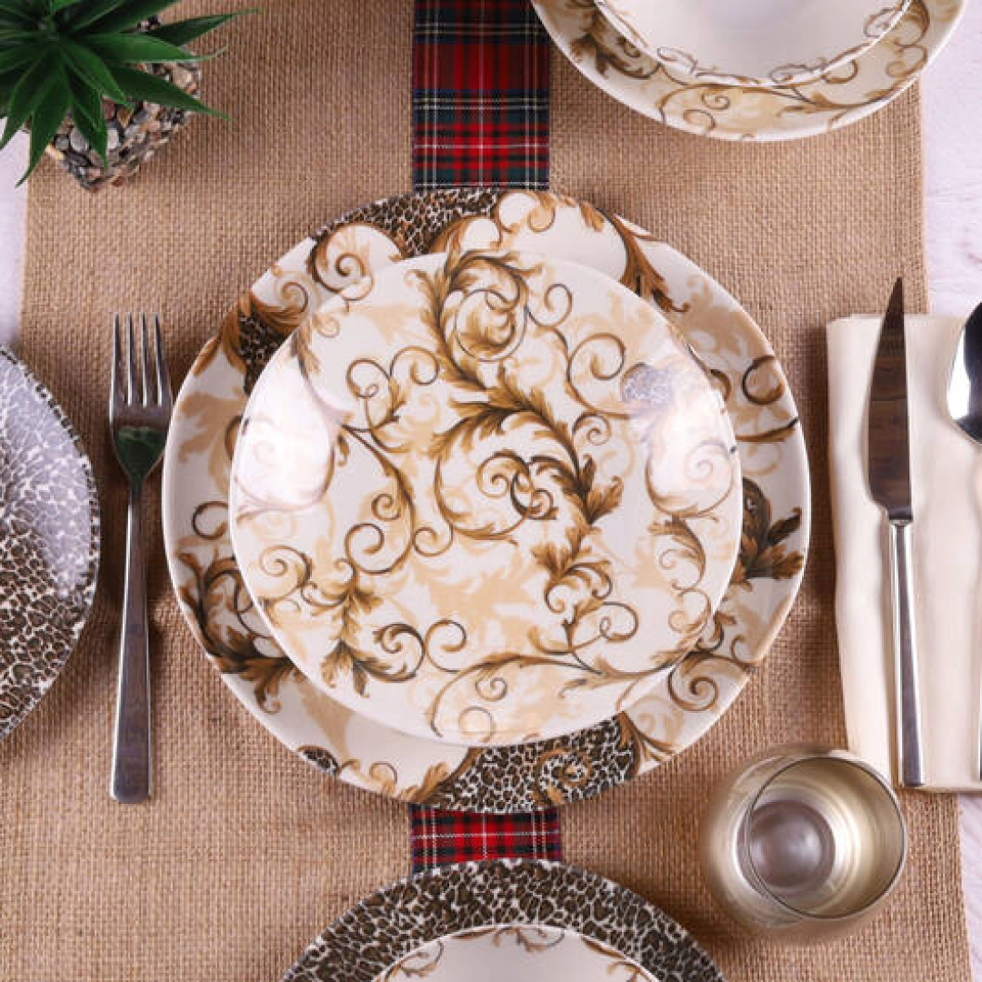 Fiyat (24 buyumli) dasturxon servizi Organik ORG24YS01DB1171