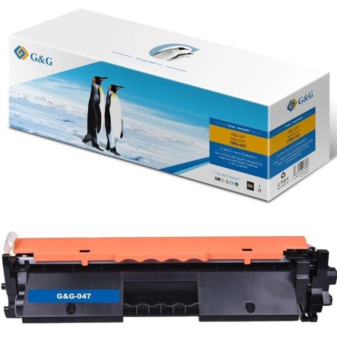 G&G (Canon 047 LBP112/MFP112/113) 1600 sahifa (G&G-047) qora toner kartriji
