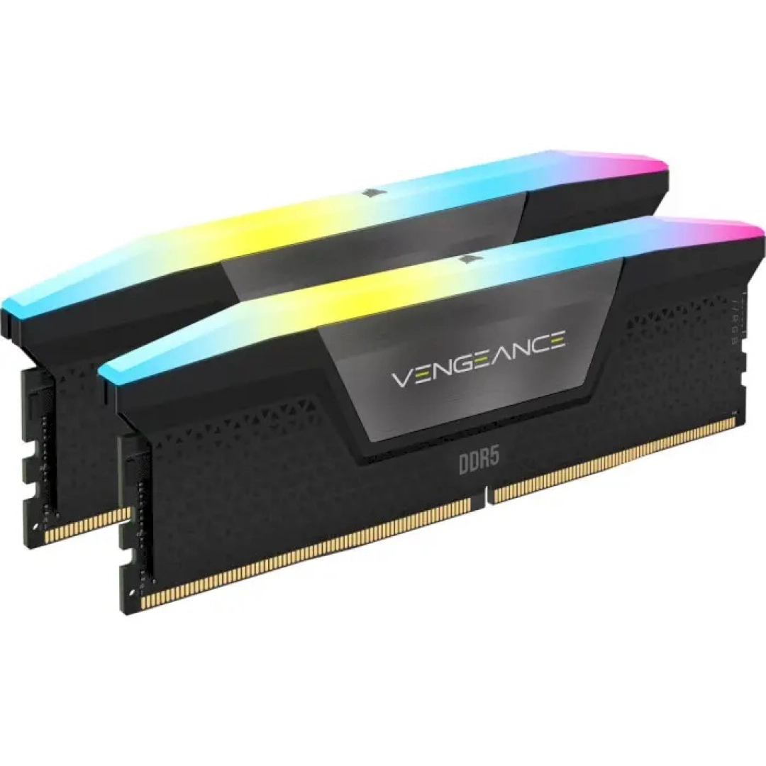 Оперативная память Corsair Vengeance RGB 32GB (2x16GB) DDR5 5600MHz C40 Black