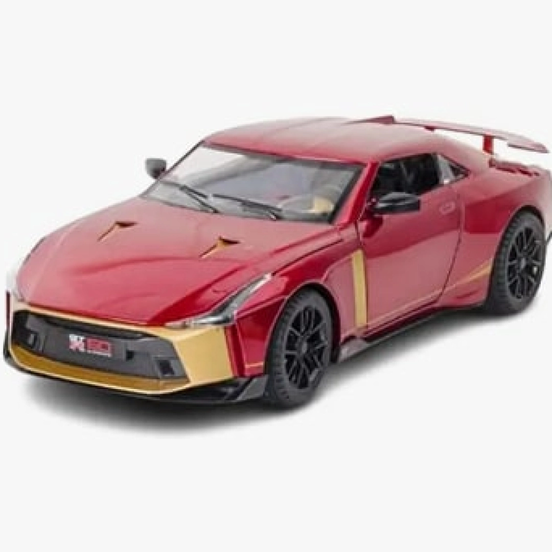 Nissan GT R50 1/24 metall kolleksiya mashinasi, Red