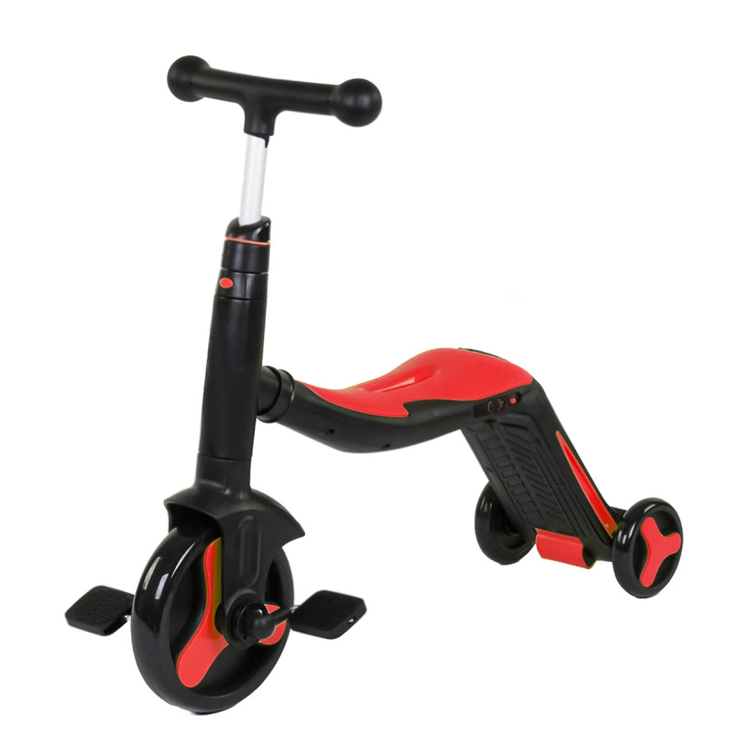 Bolalar uchun PowerGym A23 uch g'ildirakli skuteri qizil