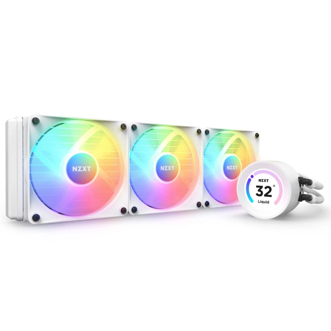 Система жидкостного охлаждения NZXT Kraken Elite RGB 360 мм AIO liquid cooler White