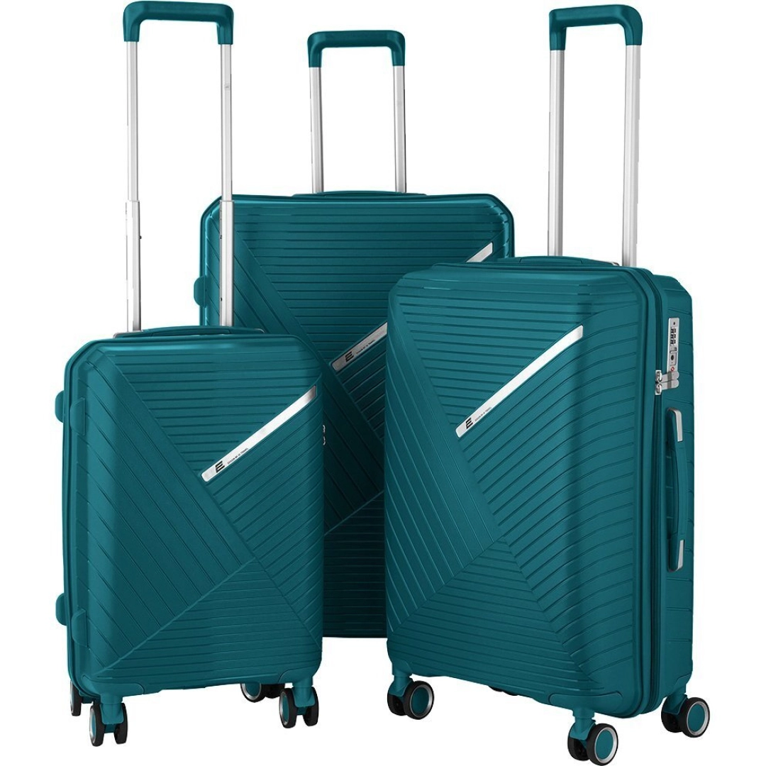 2E SIGMA (L+M+S) Aquamarine plastik chamadonlar to&lsquo;plami
