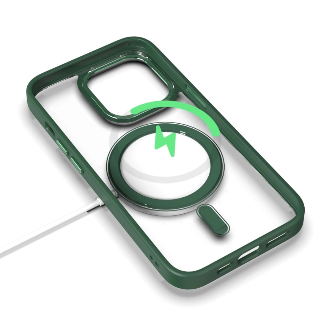 Чехол MagSafe для iPhone 13 Pro зеленый