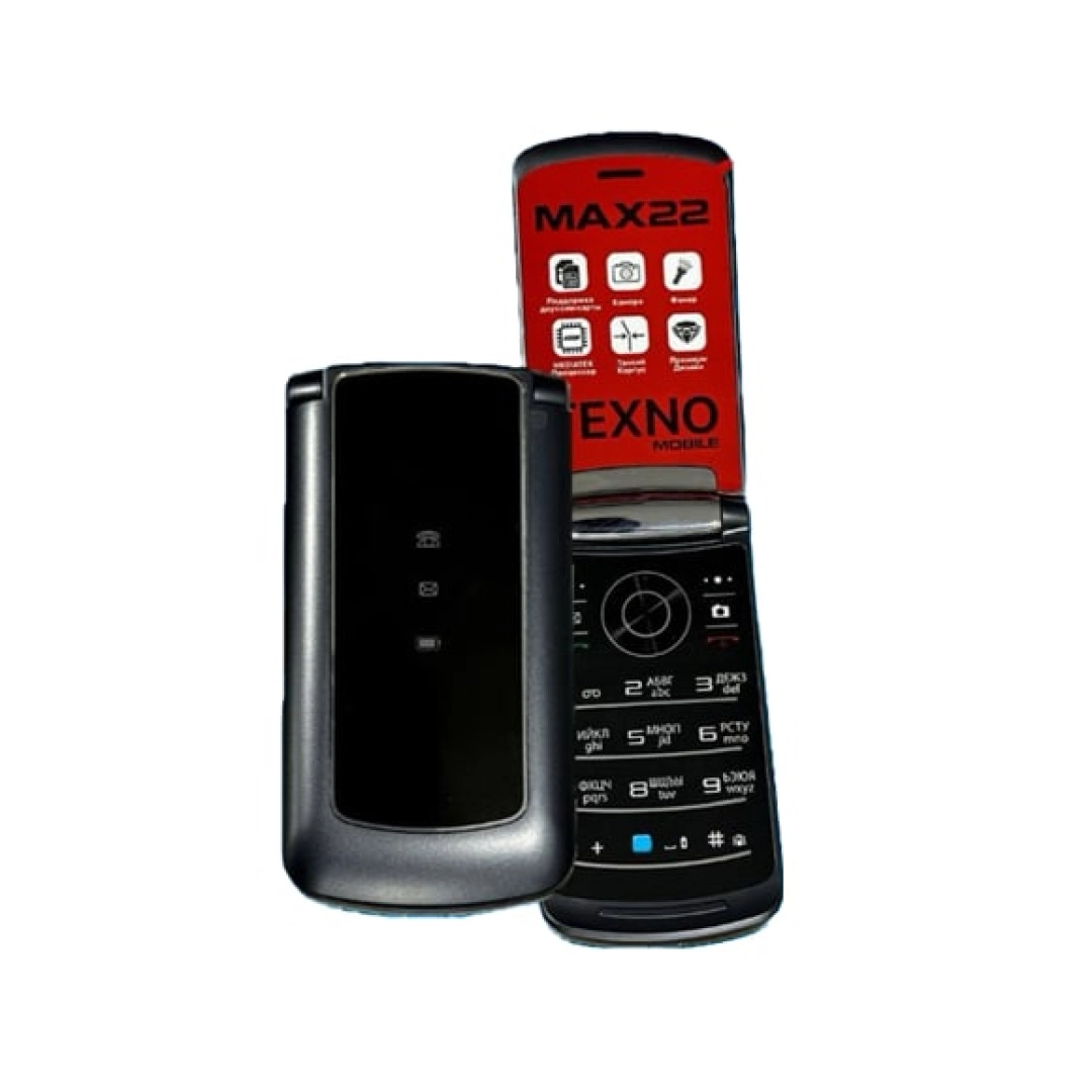 Texno Max22s qora telefoni