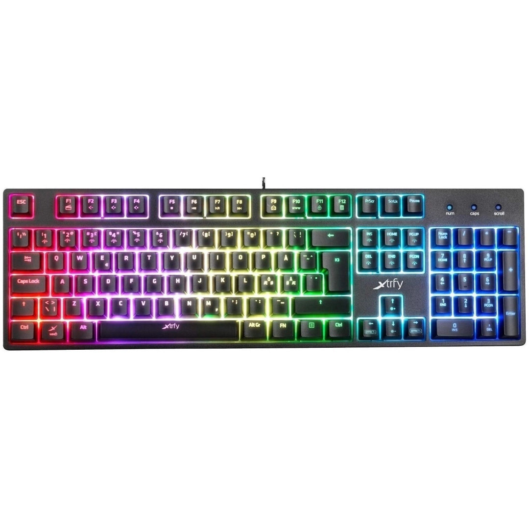 Xtrfy K3 Semi Mech RGB UA qora klaviaturasi