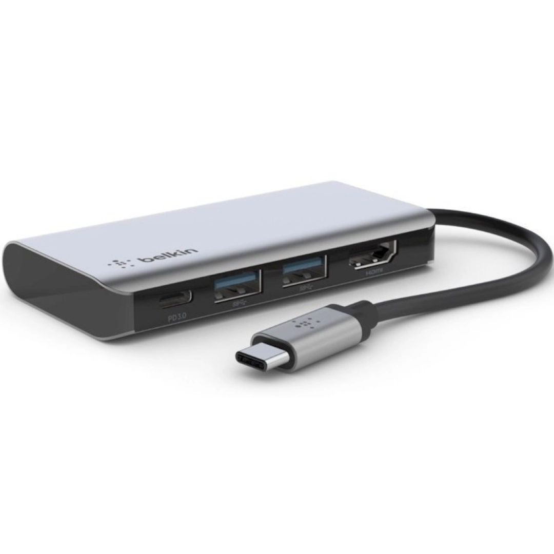 Адаптер Belkin USB-C 4in1 Multiport Dock (AVC006BTSGY)