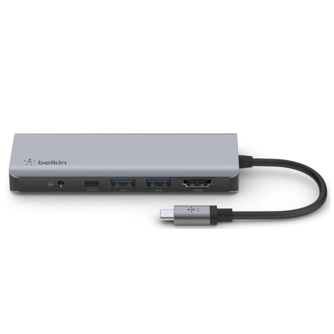 Адаптер Belkin USB-C 7in1 Multiport Dock (AVC009btSGY) - фото №1 Адаптер Belkin USB-C 7in1 Multiport Dock (AVC009btSGY)