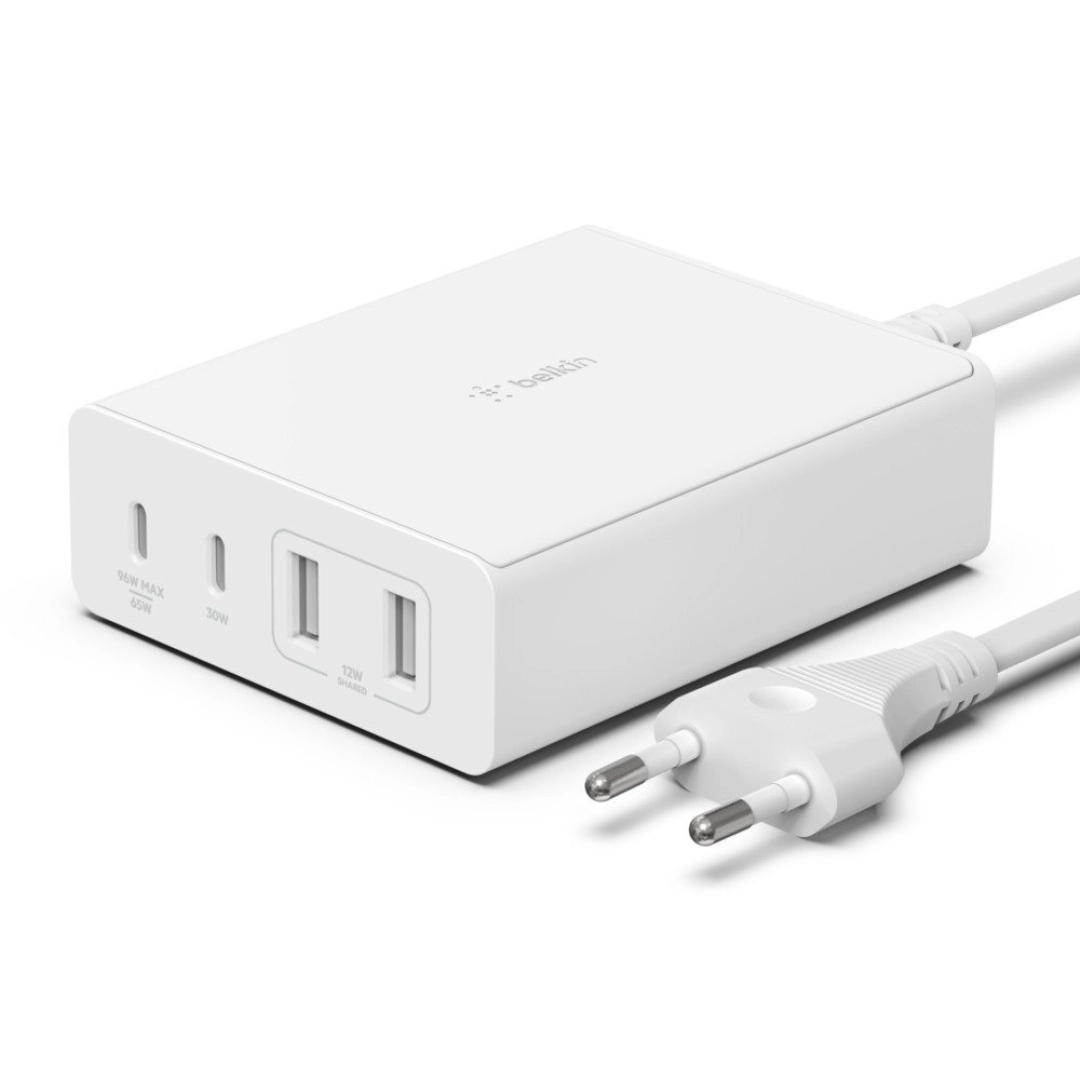Сетевое зарядное устройство Belkin Home Charger 108W GAN Dual USB-С/USB-A