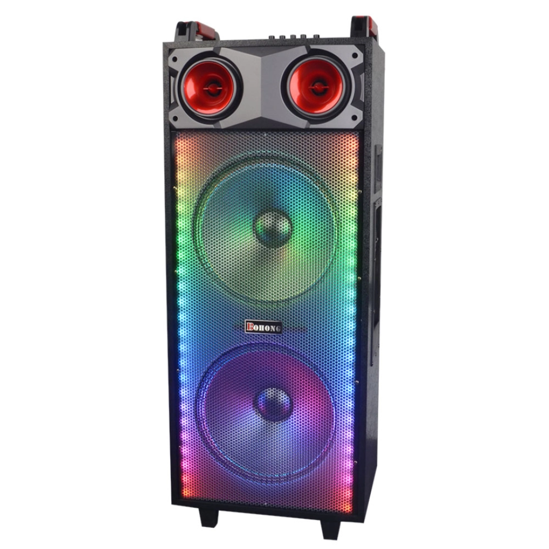 Bohong MT-1216 qora portativ kolonkasi + mikrofon