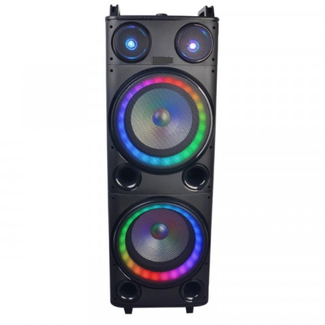 Bohong MT-1262 qora portativ kolonkasi + 2x mikrofon