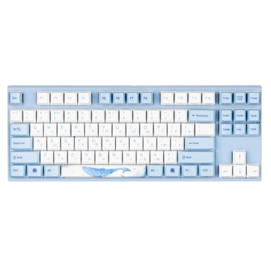 Клавиатура Varmilo VEM87 Sea Melody EC V2 Ivy + коврик в подарок