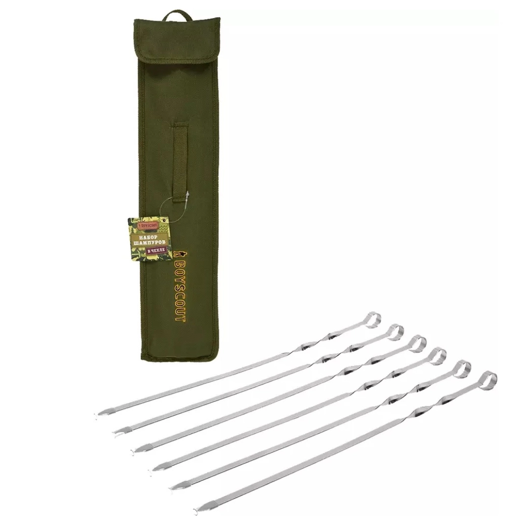 BoyScout tekis sixi, 45 sm, 6 dona, g‘ilofli