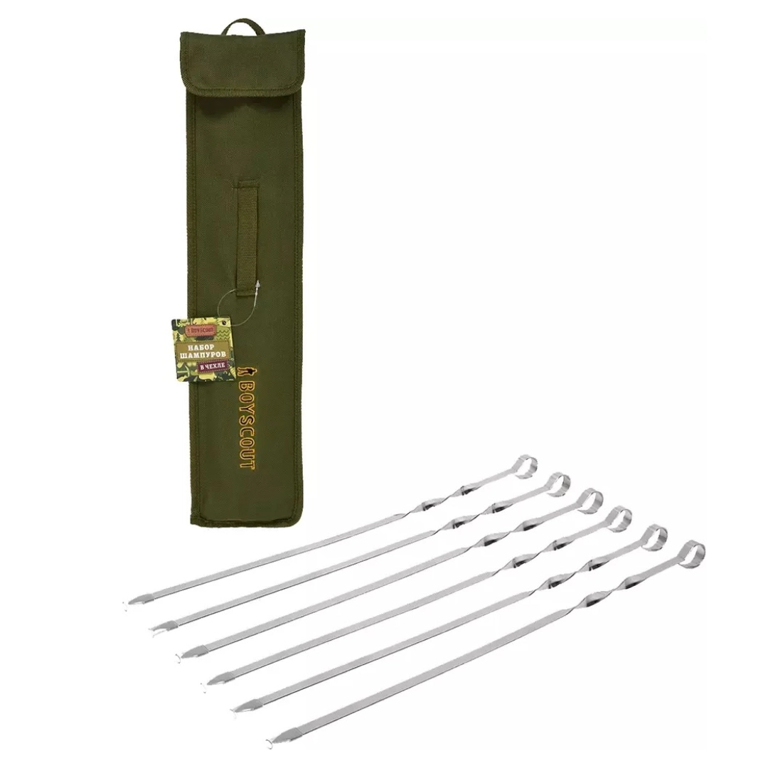 BoyScout tekis sixi, 60 sm, 6 dona, g‘ilofli