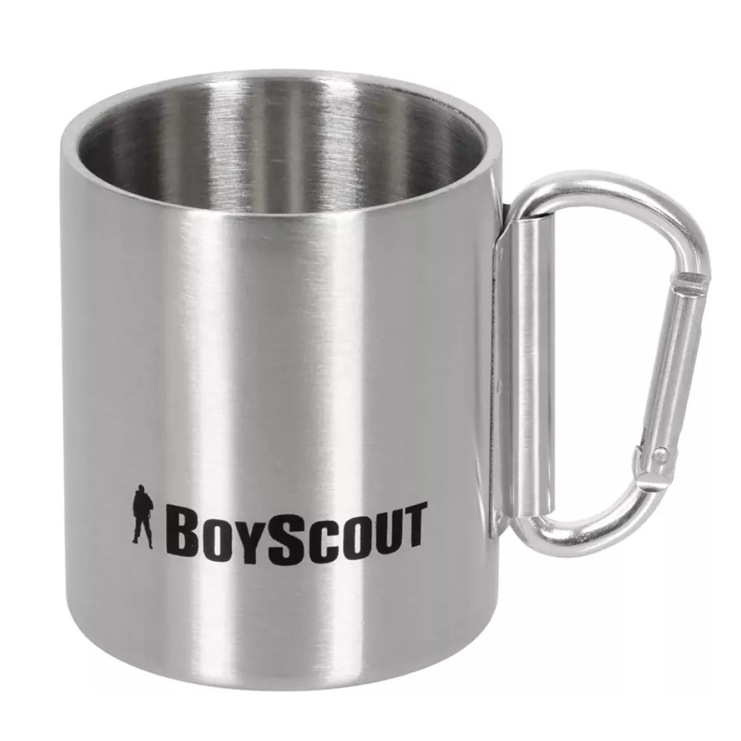 BoyScout termokrujkasi, yig‘iladigan karabin-tutqich, 200 ml, zanglamas po‘lat
