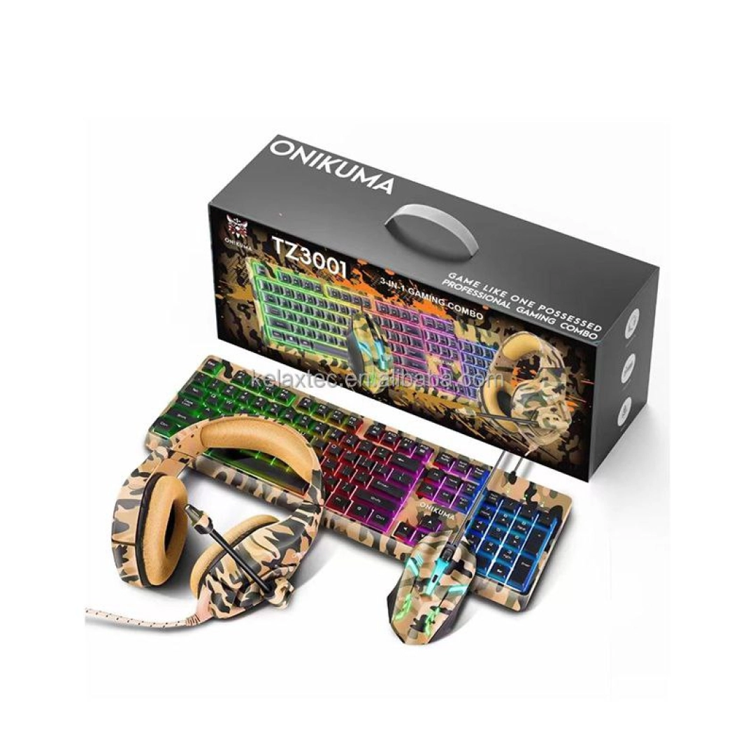 Игровой комплект TZ3001 (мышь,наушники,клавиатура)