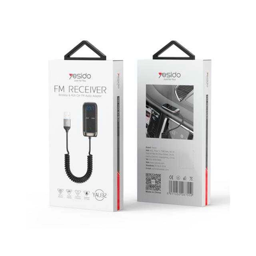 Yesido YAU23 audioadapteri va FM-transmetteri