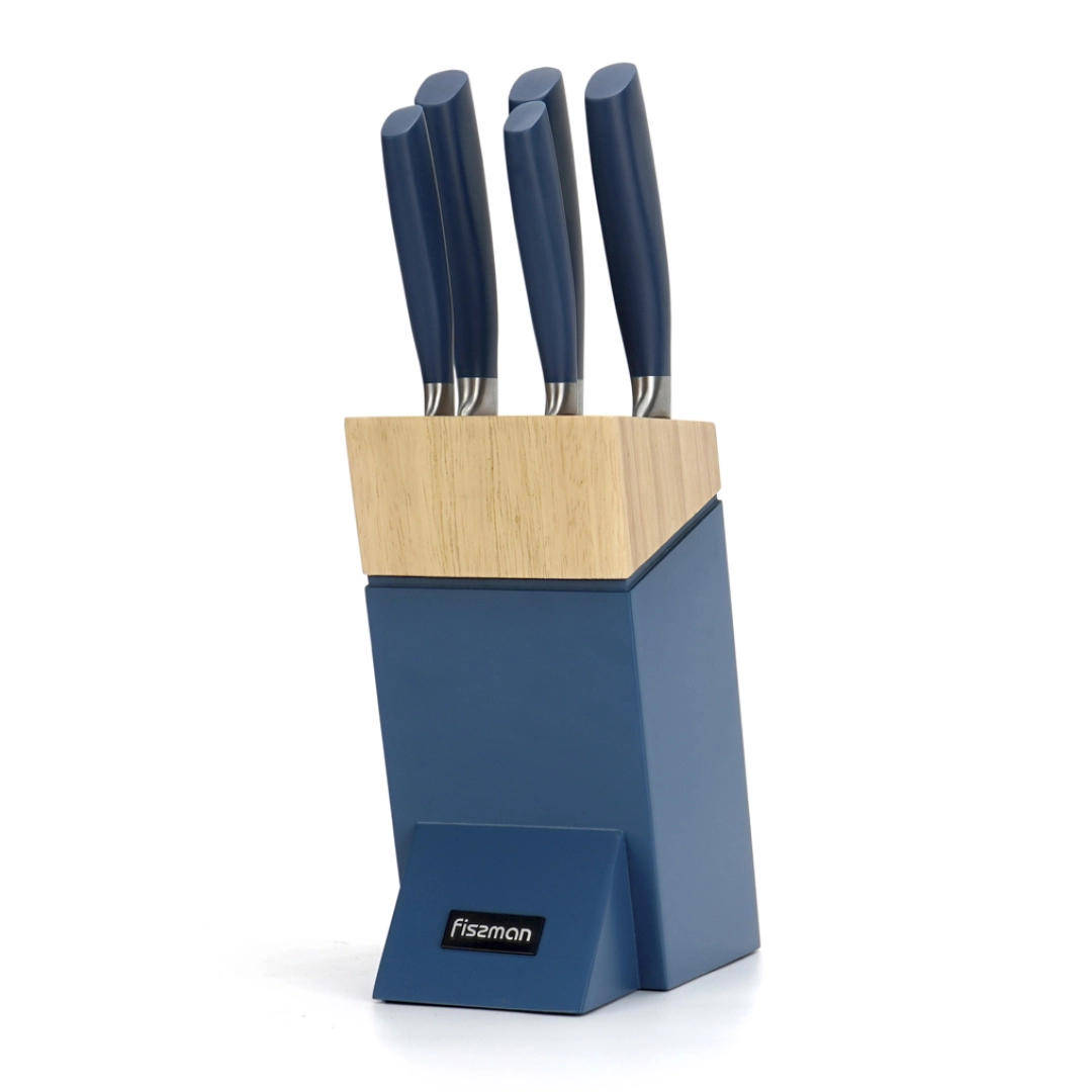 Набор ножей 6 пр. в деревянной подставке FISSMAN, 2696