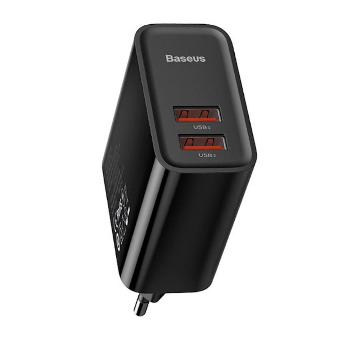 Baseus 30W EU Black CCSUP-J01 qora zaryadlovchi qurilmasi