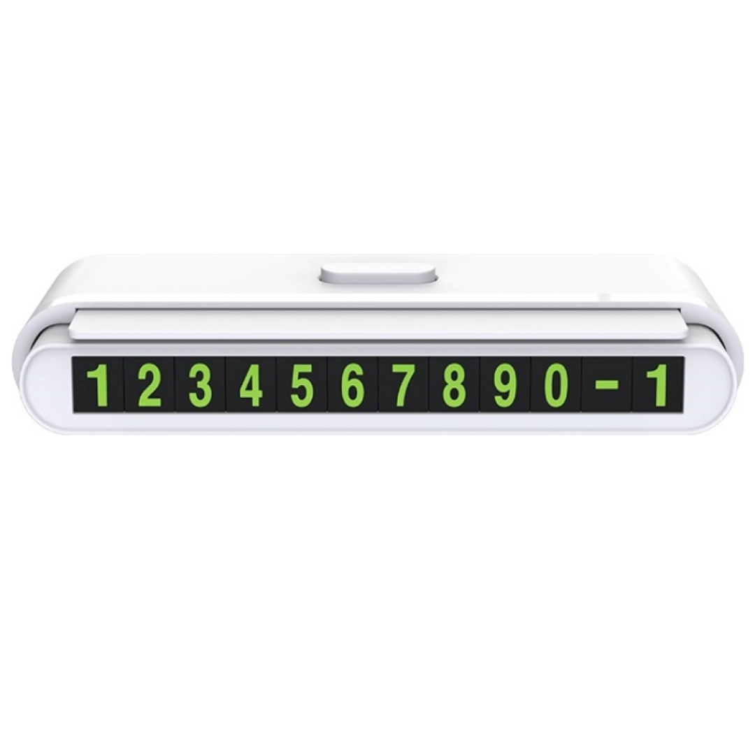 Парковочный номер (автовизитка) Hoco CPH19 белый