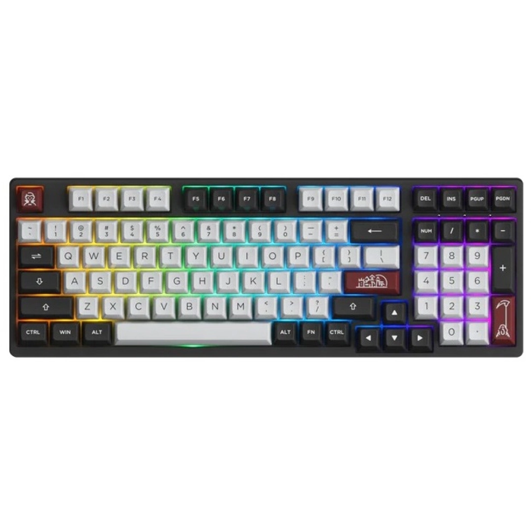Клавиатура Akko Keyboard 3098S  RGB Dracula серебро