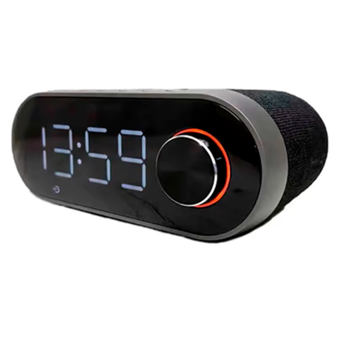 Беспроводная Bluetooth колонка с беспроводной зарядкой и часами Yison WS-4