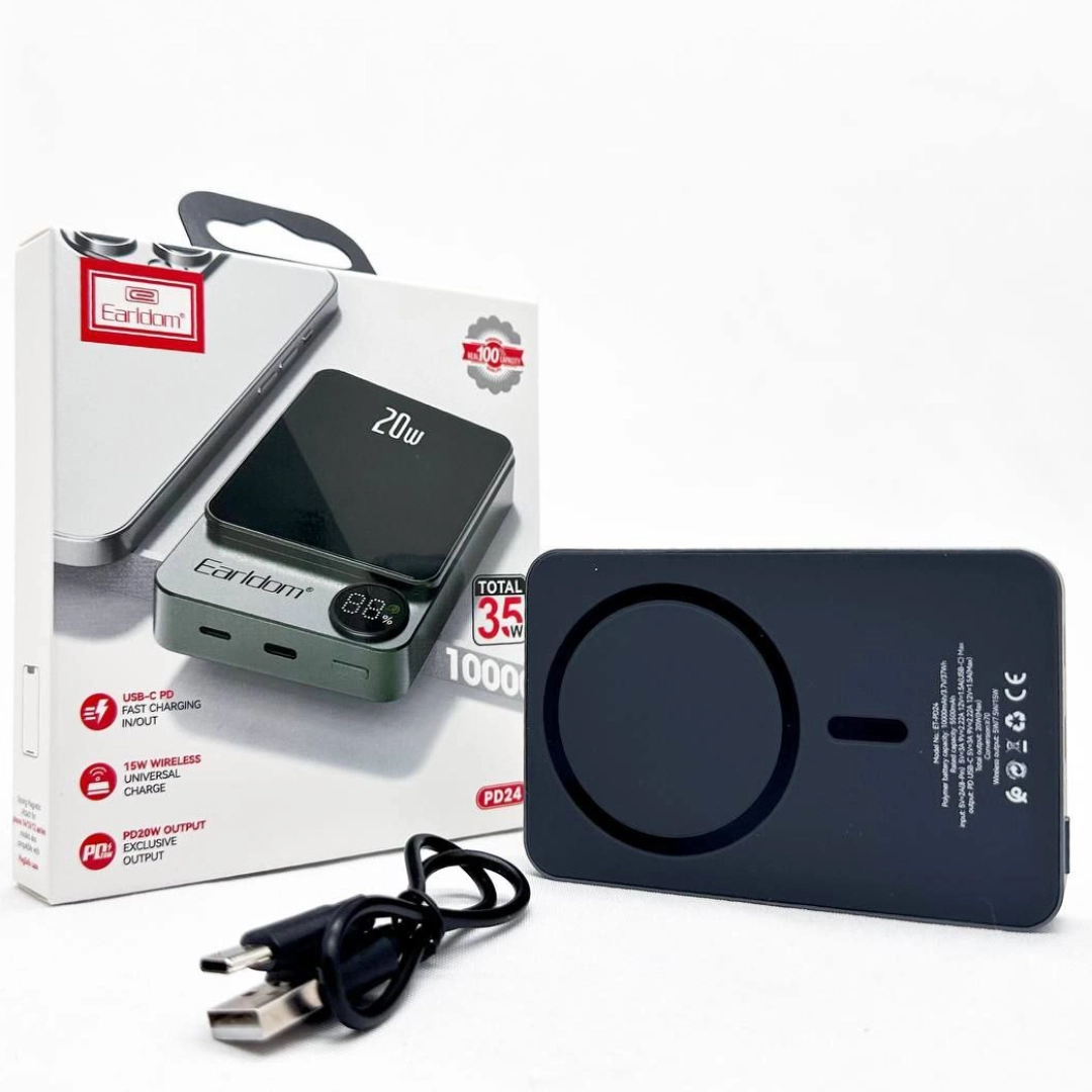 Внешний аккумулятор Power Bank MagSafe Earldom PD-24 10000mAh