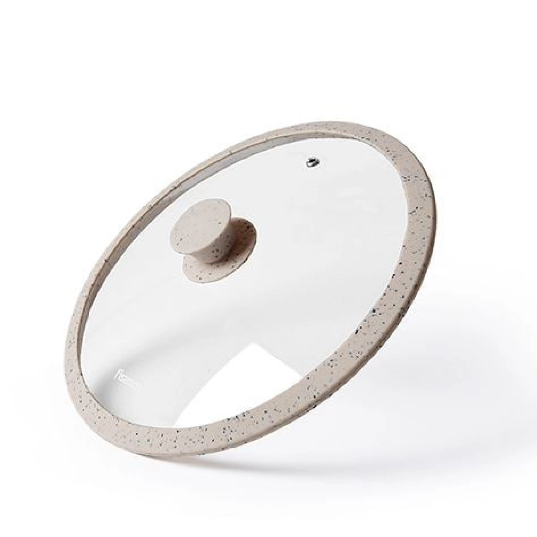 Крышка стеклянная Fissman Arcades 26см бежевый