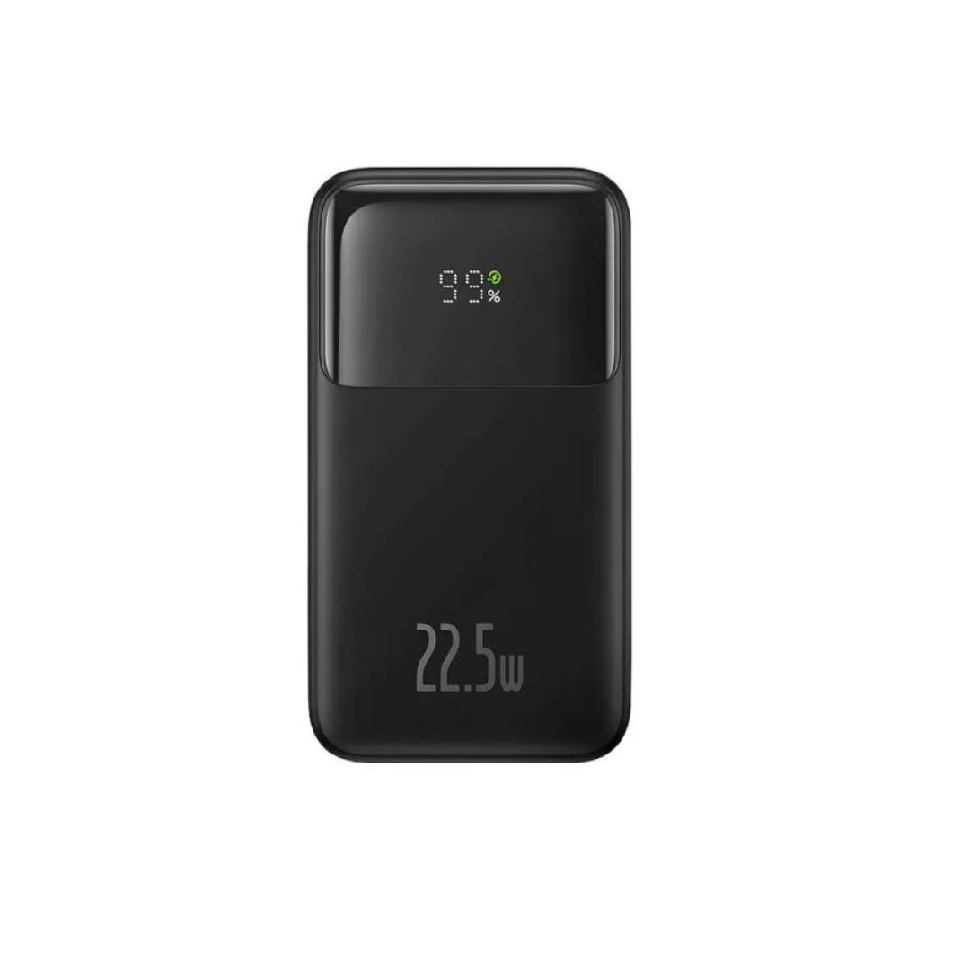 Baseus Comet 10000mAh 22.5W qora tashqi akkumulyatori