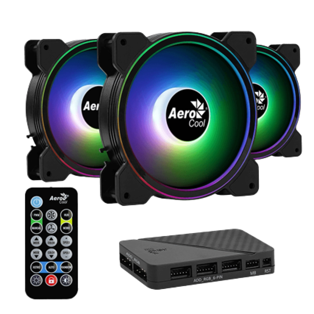 Вентилятор для корпуса Aerocool Saturn 12F ARGB Pro Black